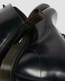 Emmeline Smooth Lace Up Boots in Black