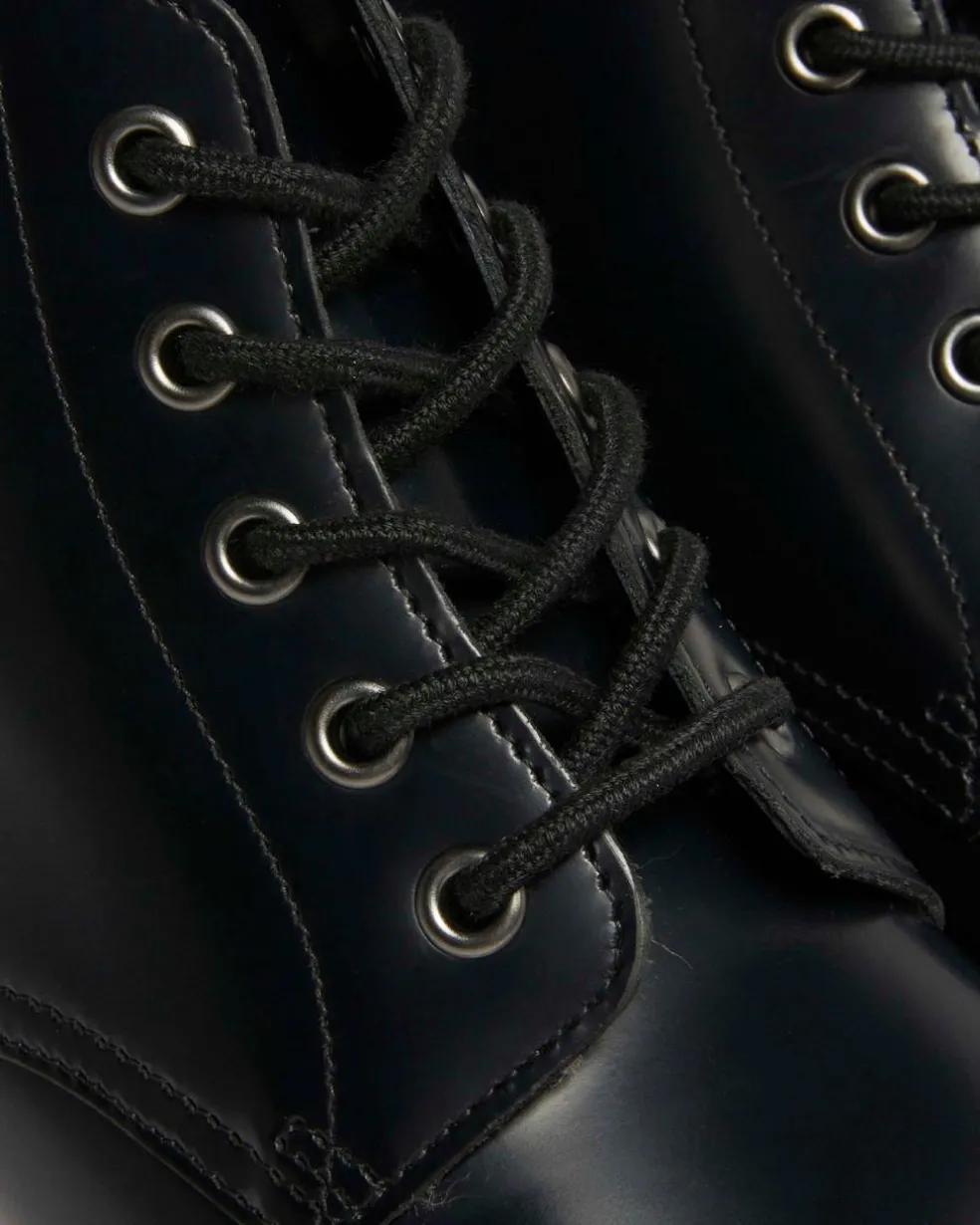 Emmeline Smooth Lace Up Boots in Black