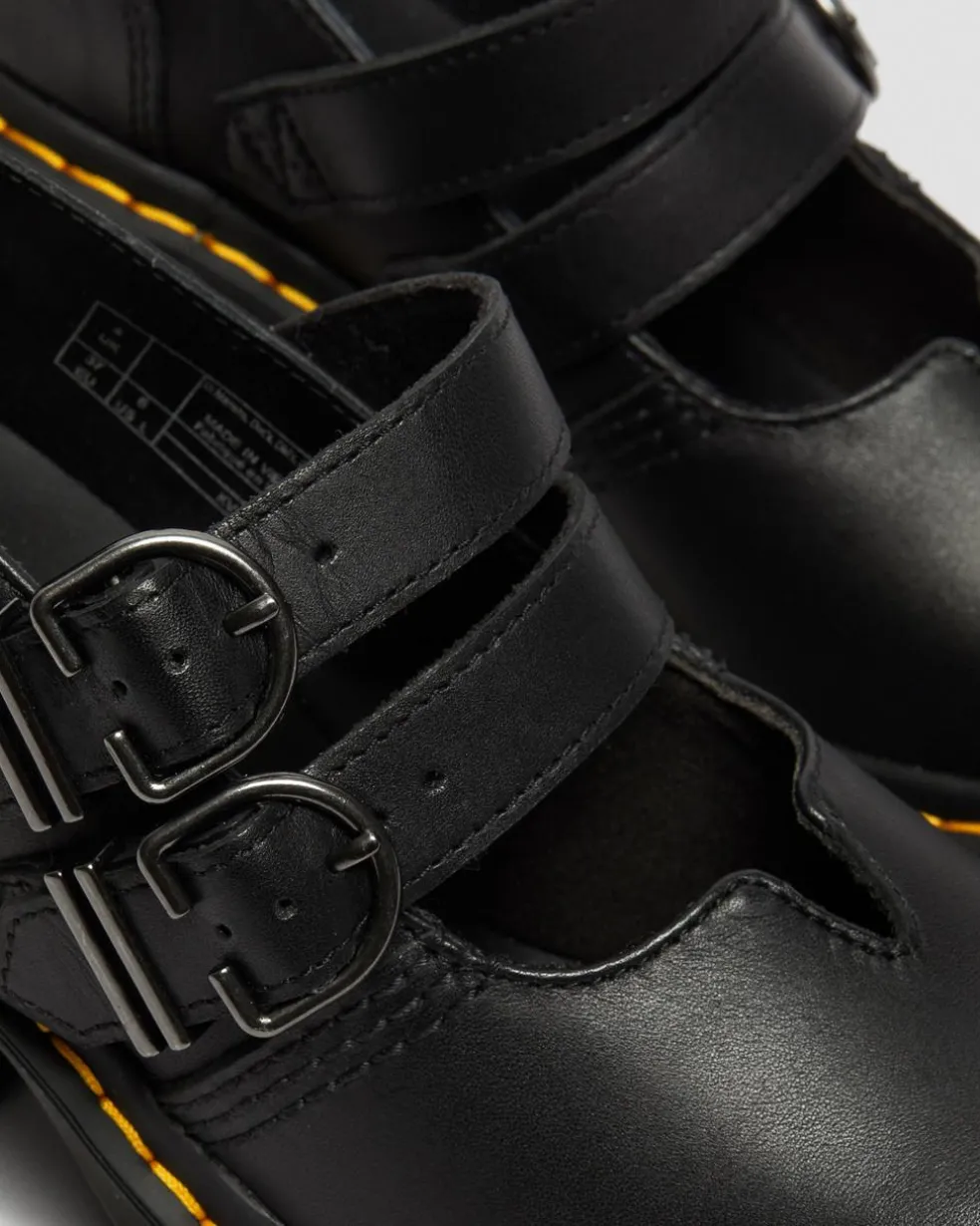 Eviee Sendal Leather Heeled Shoes in Black