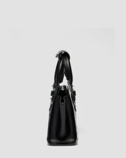 Extra Small Dalmatian Hair On Leather Tote Bag in Cream & Black