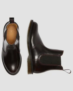 Flora Arcadia Chelsea Boots in Cherry Red Arcadia