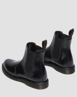 Flora Smooth Chelsea Boots in Black