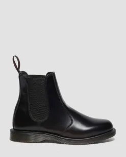 Flora Smooth Chelsea Boots in Black
