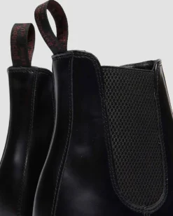 Flora Smooth Chelsea Boots in Black