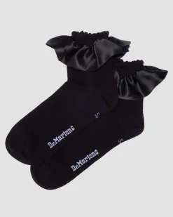 Frill Organic Cotton Blend Socks in Black