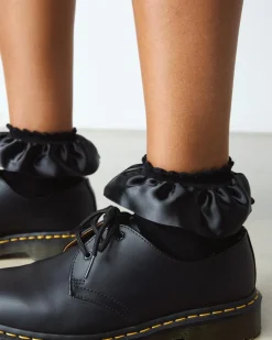 Frill Organic Cotton Blend Socks in Black