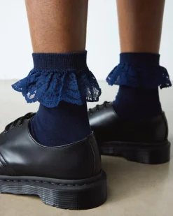 Frill Organic Cotton Blend Socks in Midnight Blue