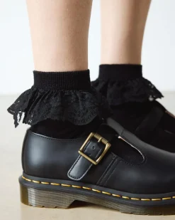 Frill Organic Cotton Socks in Black