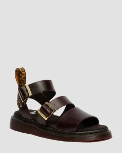 Gryphon Atlas Leather Gladiator Sandals in Charro