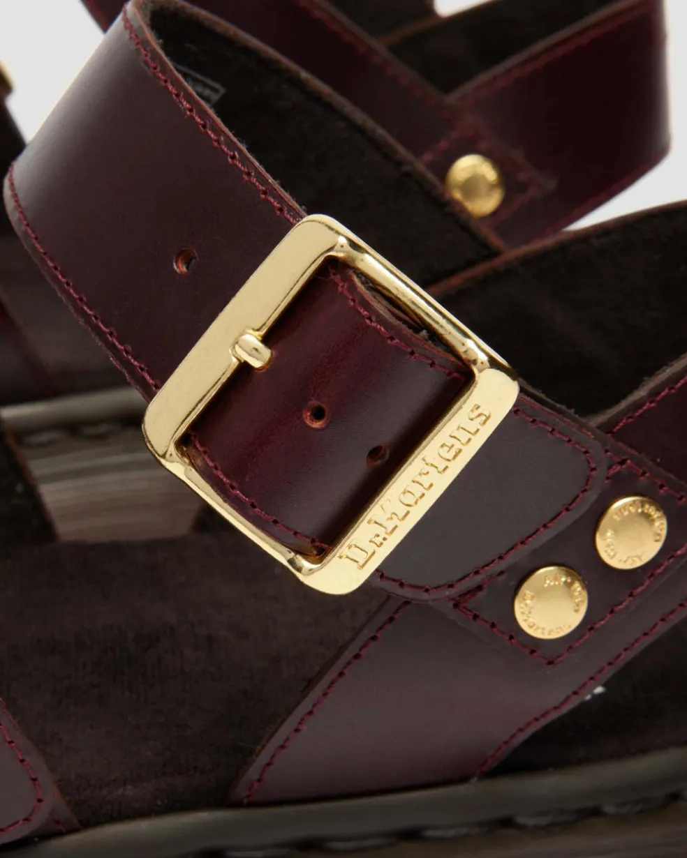 Gryphon Atlas Leather Gladiator Sandals in Charro