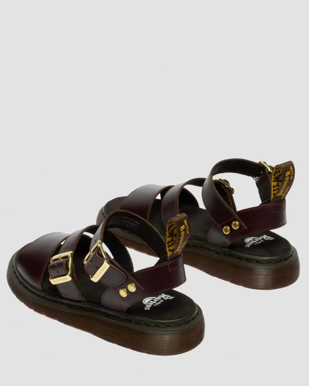 Gryphon Atlas Leather Gladiator Sandals in Charro