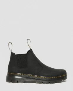Hardie II Leather Chelsea Work Boots in Black
