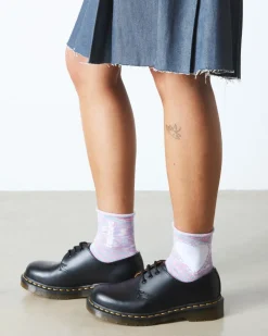 Heart Cotton Blend Socks in Pink