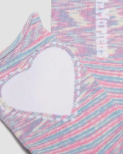 Heart Cotton Blend Socks in Pink
