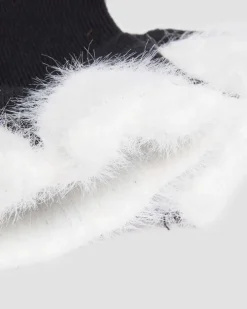 Heart Detail Cotton Blend Socks in Black