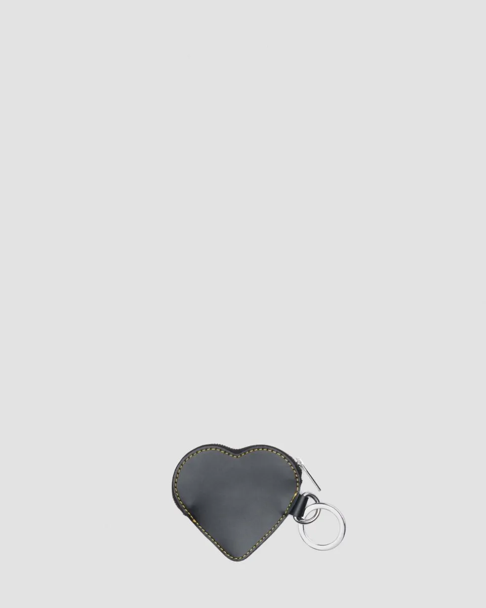 HEART PURSE in Black