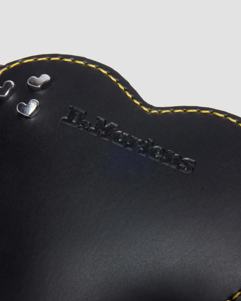 HEART PURSE in Black