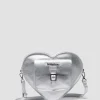 Heart Shaped Milled Metallic Backpack