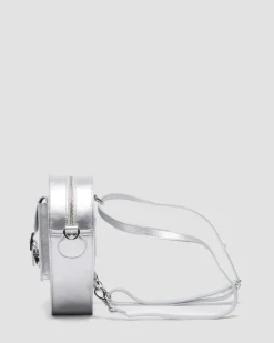 Heart Shaped Milled Metallic Backpack