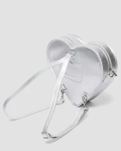 Heart Shaped Milled Metallic Backpack