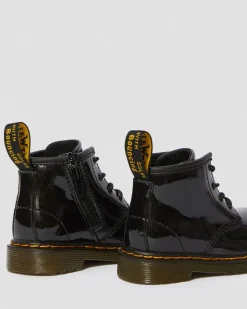 Infant 1460 Patent Leather Lace Up Boots in Black