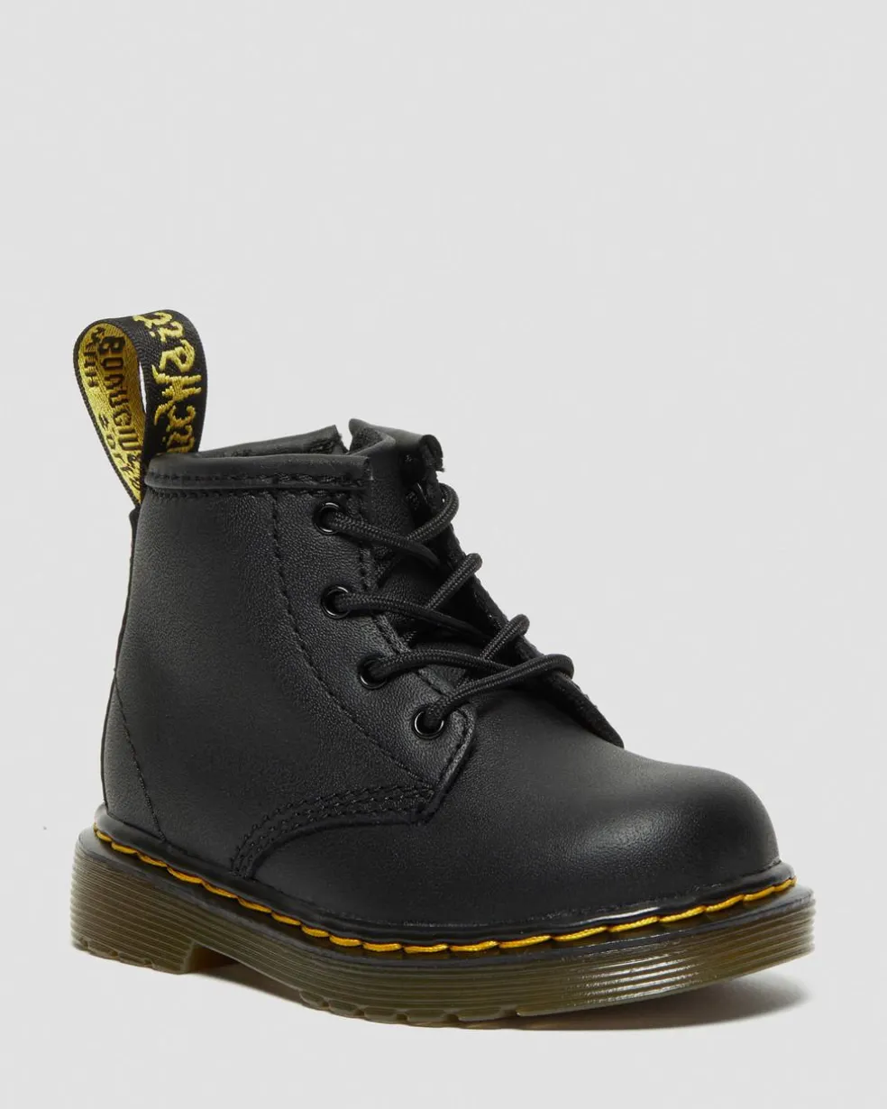 Infant 1460 Softy T Leather Lace Up Boots in Black