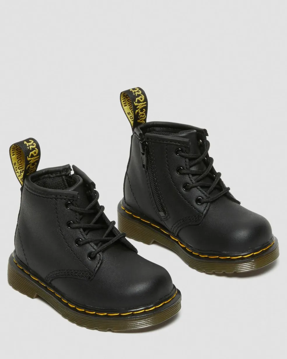 Infant 1460 Softy T Leather Lace Up Boots in Black