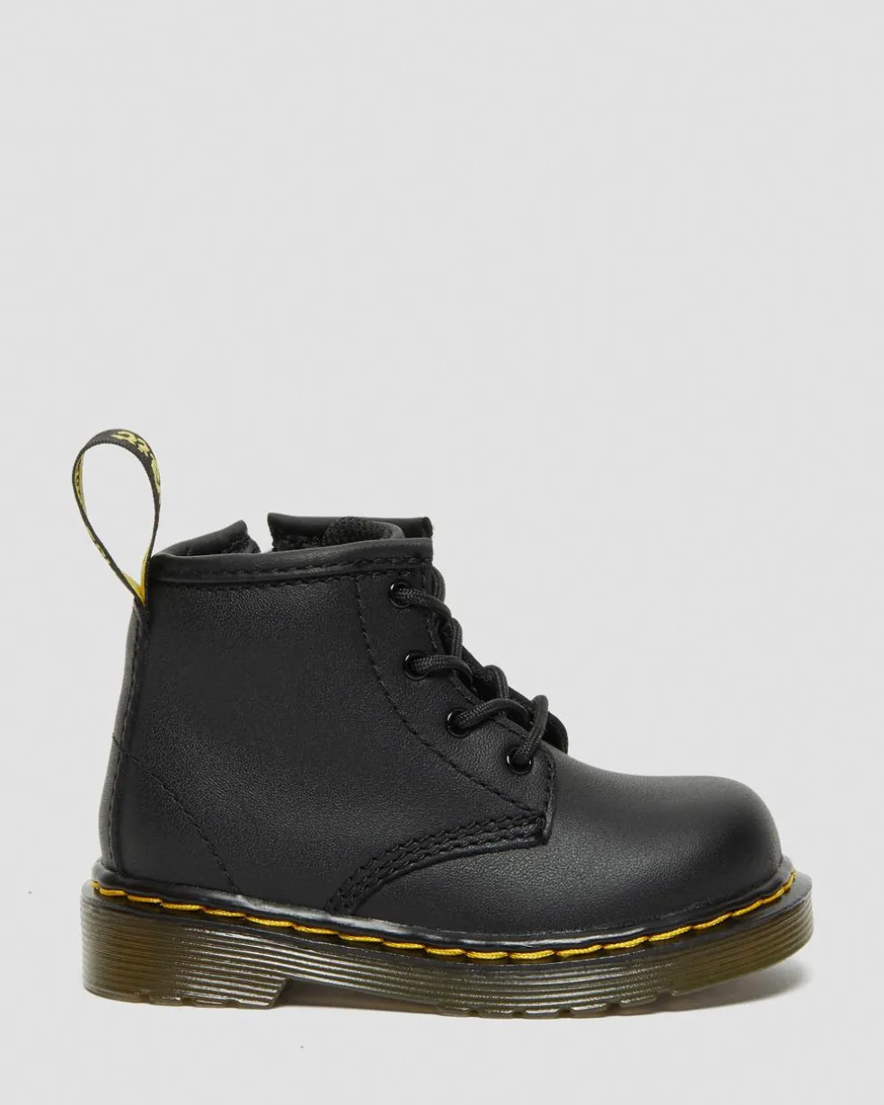 Infant 1460 Softy T Leather Lace Up Boots in Black
