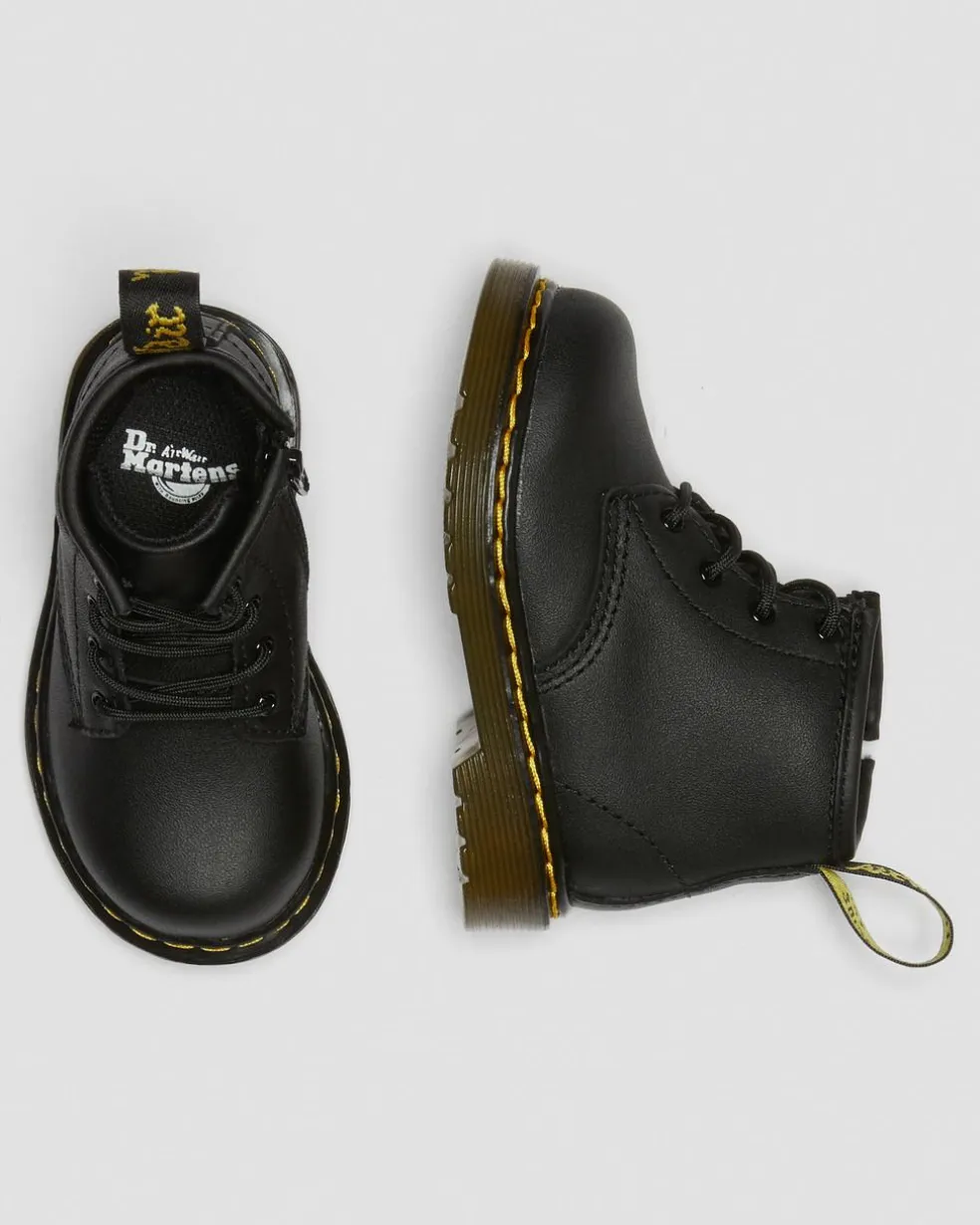 Infant 1460 Softy T Leather Lace Up Boots in Black