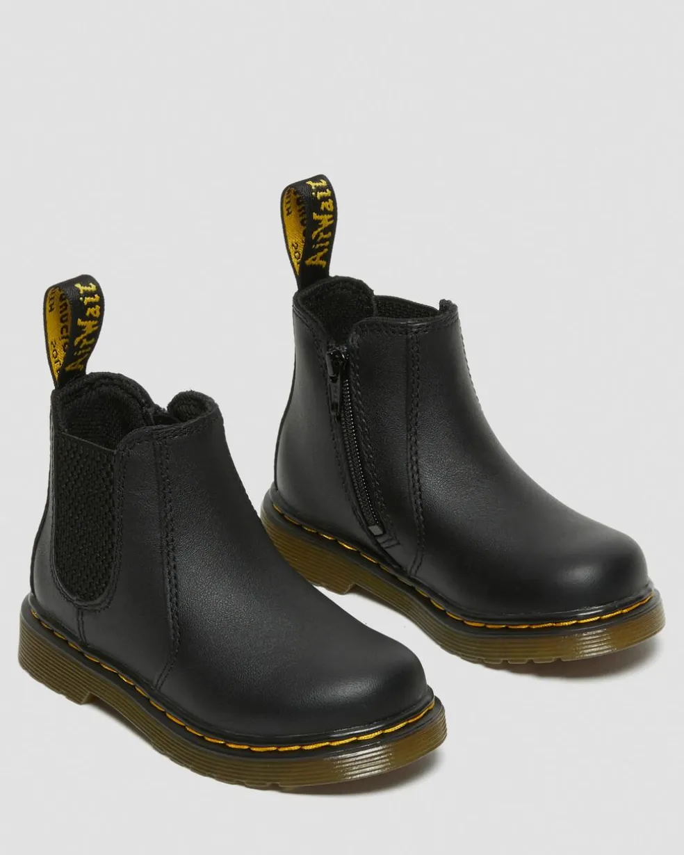 Infant/Toddler 2976 Softy T Leather Chelsea Boots in Black