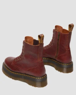 Jadon Ambassador Soft Leather Platorm Boots in Cashew