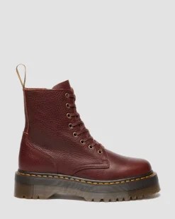 Jadon Ambassador Soft Leather Platorm Boots in Cashew