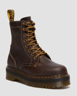 Jadon Boot Arc Crazy Horse Platforms in Brown