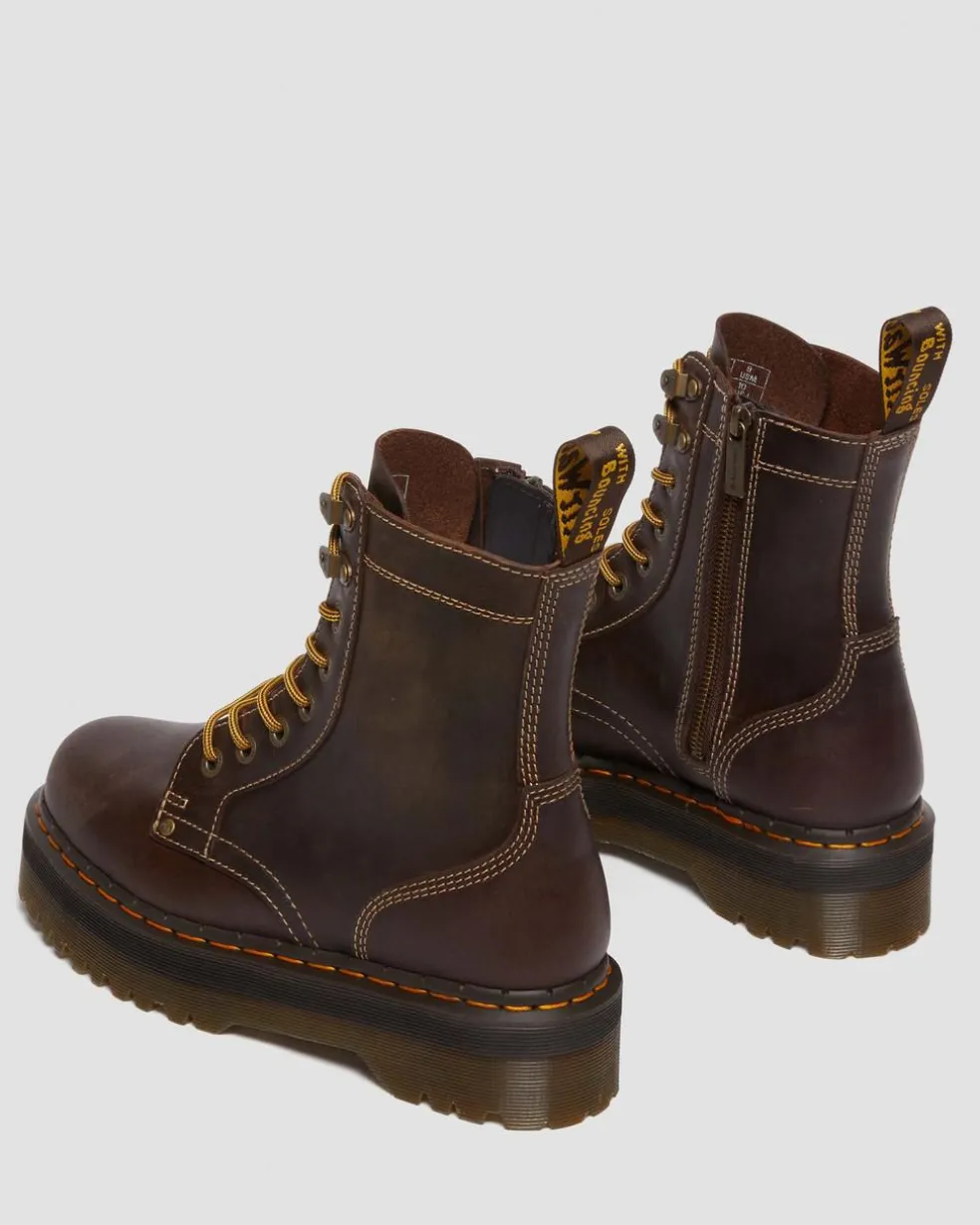 Jadon Boot Arc Crazy Horse Platforms in Brown