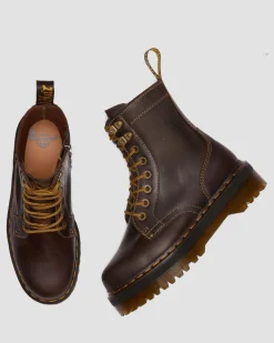 Jadon Boot Arc Crazy Horse Platforms in Brown