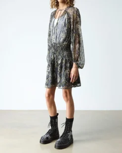 Jadon Hi Solar Flare Reclaimed Leather Platform Boots in Black