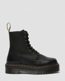 Jadon III Boot Pisa Leather Platforms in Black