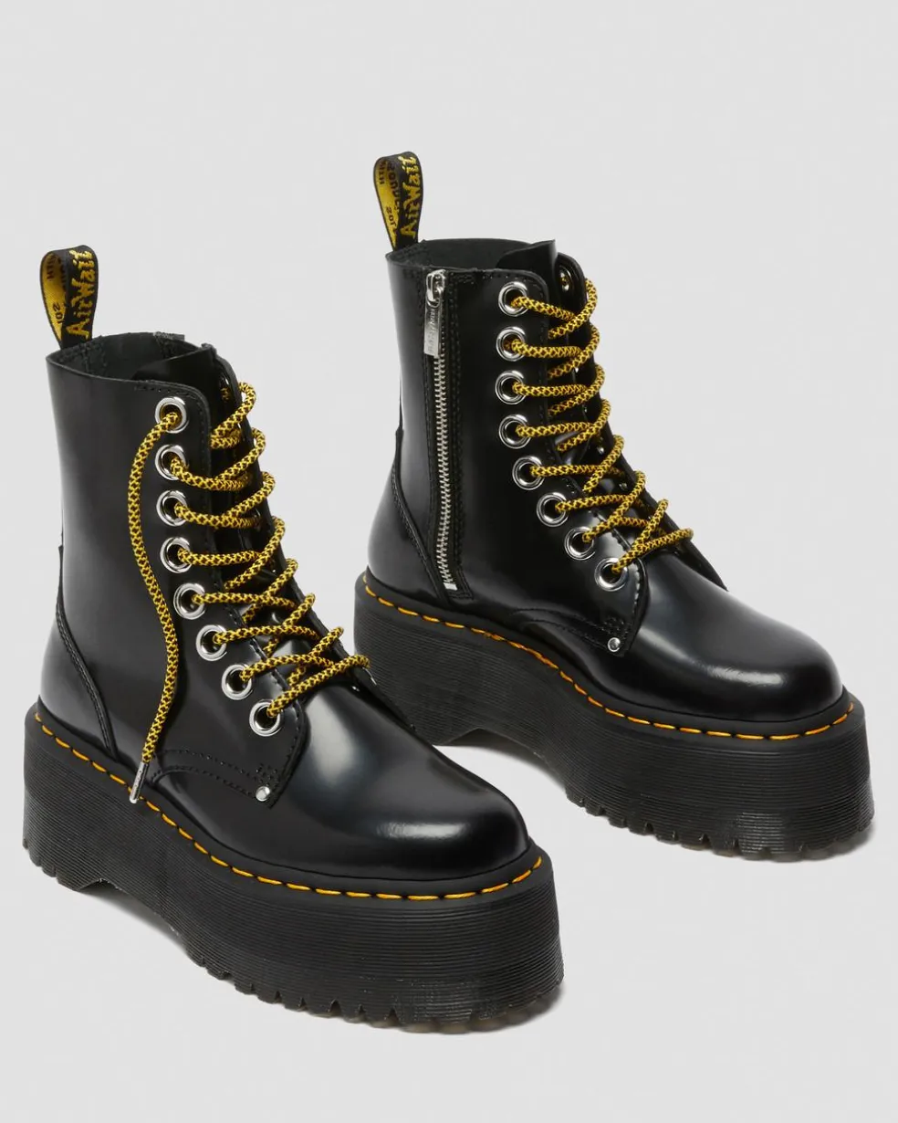 Jadon Max Boot Women's Platforms in Black Buttero