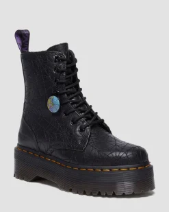 Jadon Wednesday Platform Boots in Black