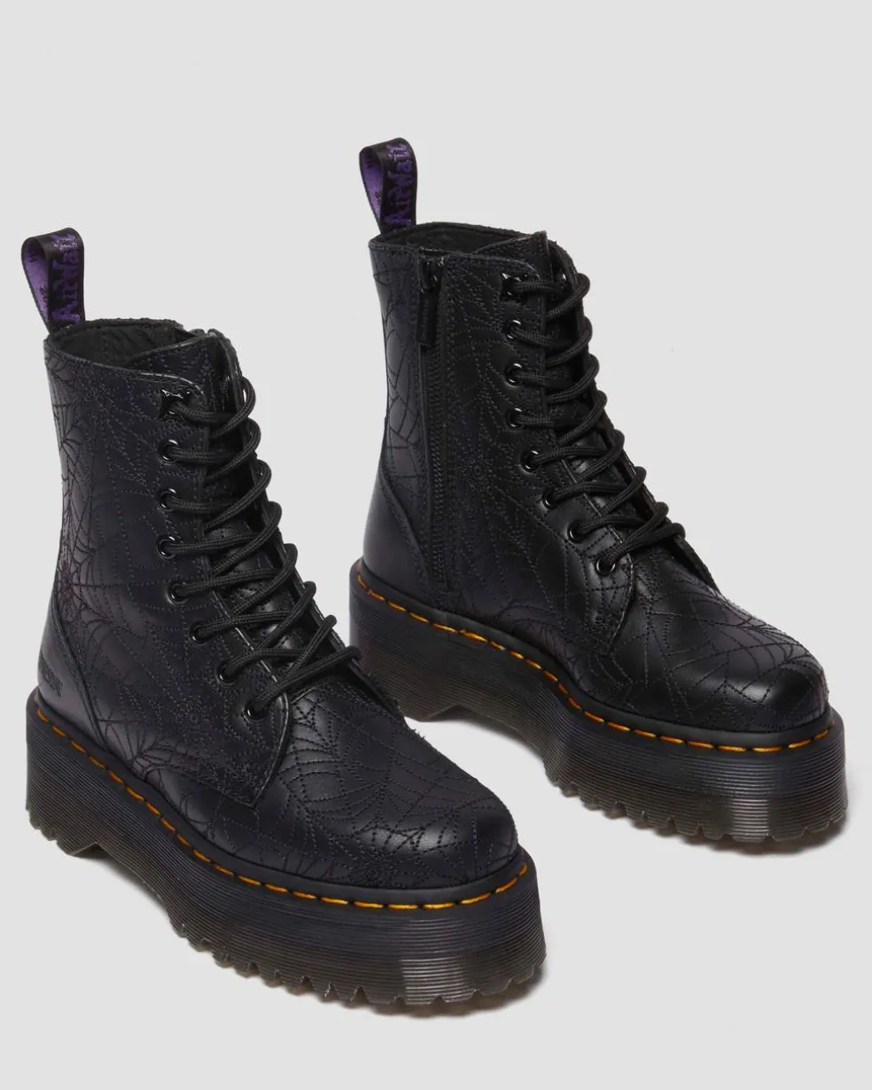 Jadon Wednesday Platform Boots in Black