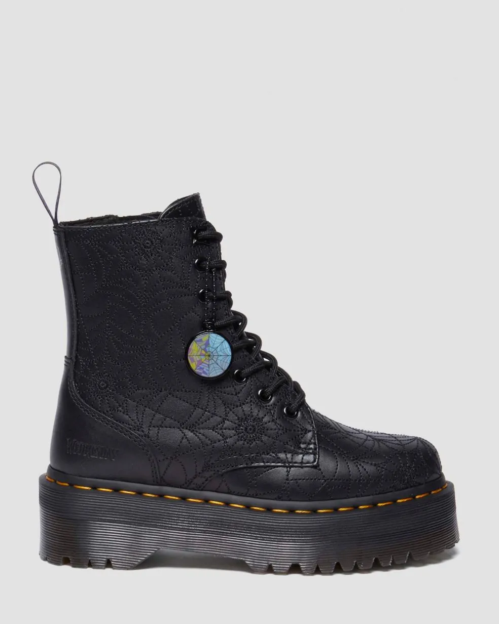 Jadon Wednesday Platform Boots in Black