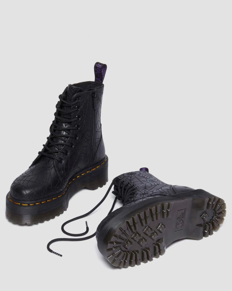 Jadon Wednesday Platform Boots in Black