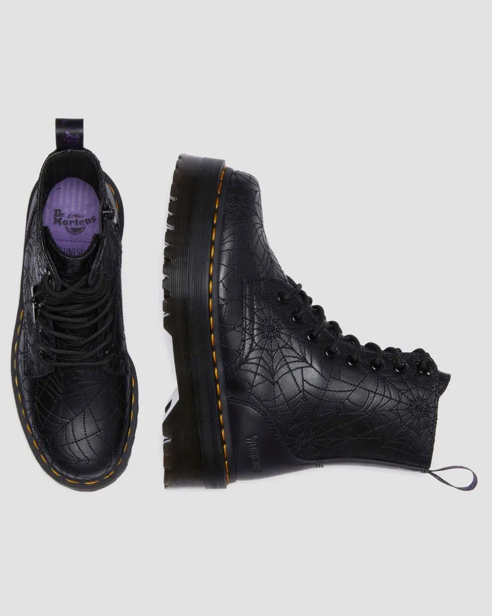 Jadon Wednesday Platform Boots in Black