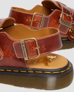 Jorge Made in England Classic Leather Slingback Mules in Heritage Tan