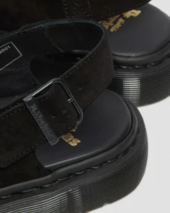 Jorge Made in England Suede Slingback Mules in Black