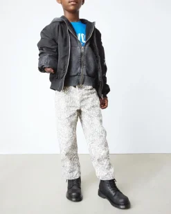 Junior 1460 Faux Fur Lined Boots in Black