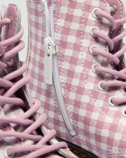 Junior 1460 Gingham Leather Boots