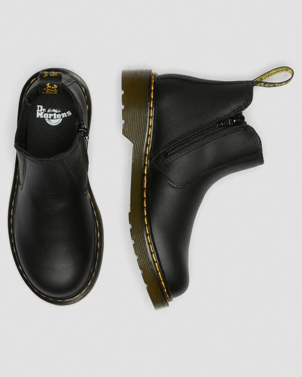 Junior 2976 Softy T Leather Chelsea Boots in Black
