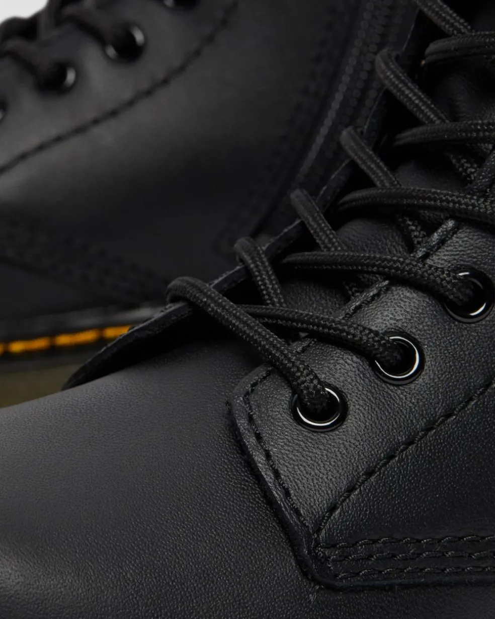 Junior 1460 Softy T Leather Lace Up Boots in Black
