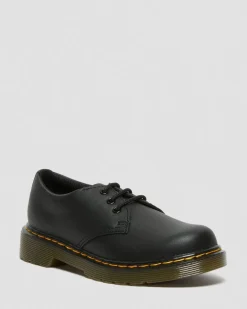 Junior 1461 Softy T Leather Shoes in Black